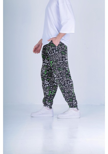 Sosyal Desenli Pileli Jogger fiyatları