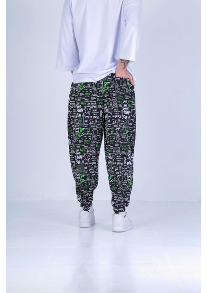 Sosyal Desenli Pileli Jogger fırsatları