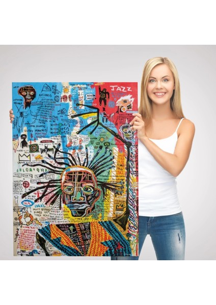 - Jean Michel Basquiat Jazz King Kanvas Tablo, Jazz King Canvas TABLO-4964 modelleri