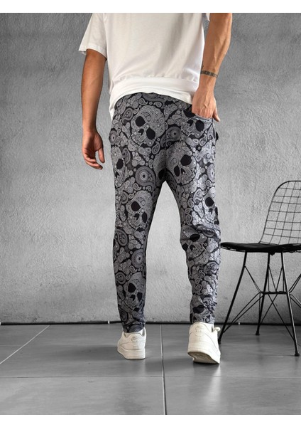 Erkek Kurukafa Desenli Pantolon fırsatları