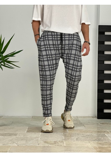 Pileli Ekose Havuç Kesim Pantolon fiyatları