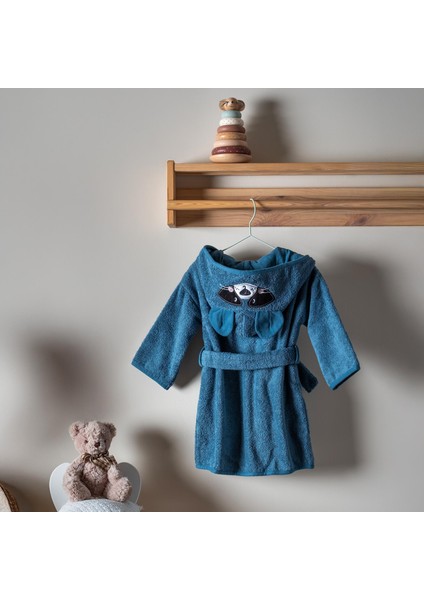 Bornoz - Bath Time - Mavi - 1/2 Yaş fırsatları