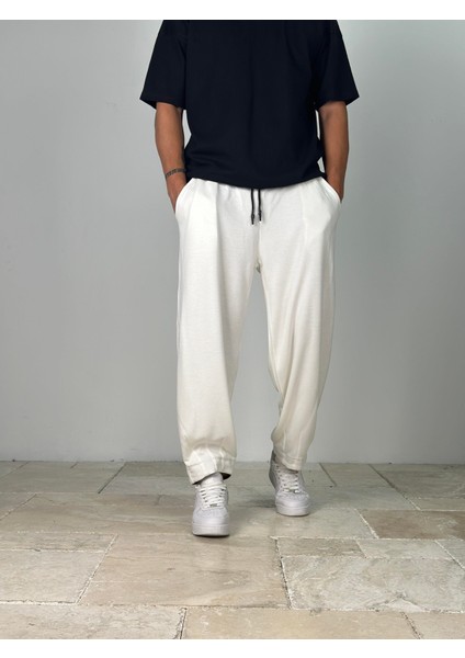 Double Paça Detaylı Ekru Pantolon fiyatları