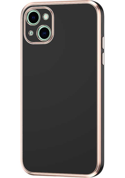 iPhone 13 Kılıf Tkdr Bark Kapak-Siyah