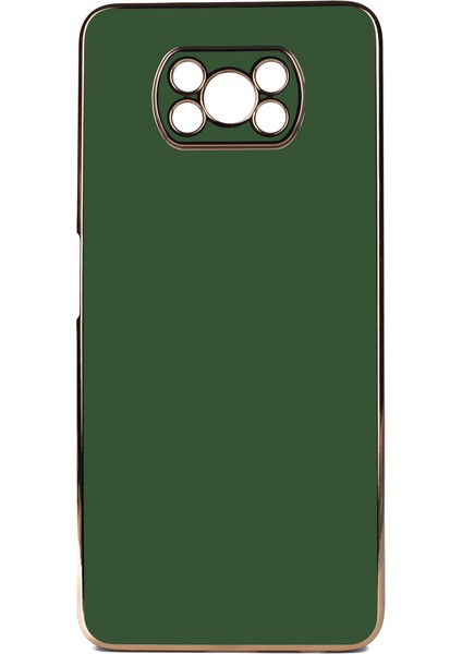 Xiaomi Poco X3 Kılıf Tkdr Bark Kapak-Koyu Yeşil
