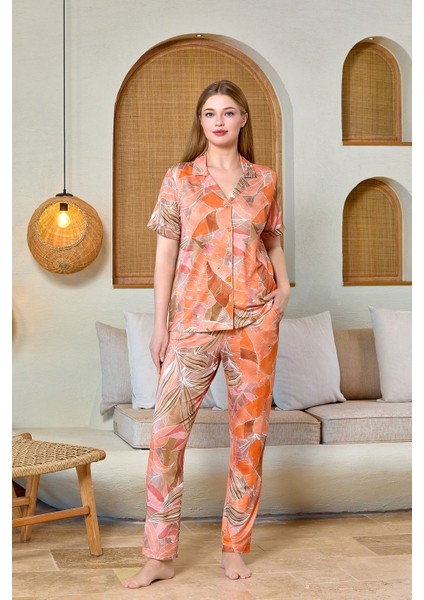 Kadın 25563 Desenli Pijama Takımı