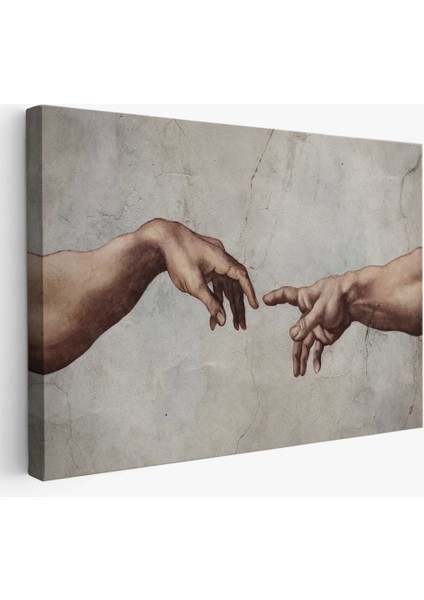 Marsilyan- Yaratılışı Michelangelo Kanvas TABLO-3753 fiyatları