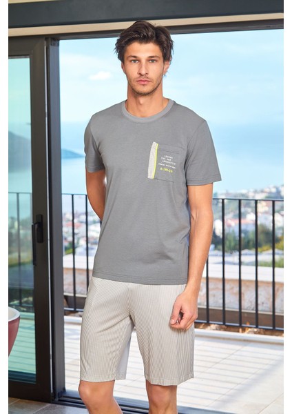 Erkek 25909 Antrasit Pijama Takımı