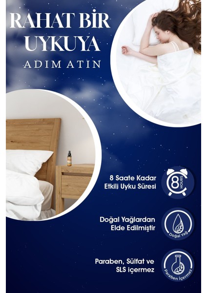Uyku ve Yastık Spreyi; Huzurlu, Derin ve Rahat Uyku Için Portakal Kokulu Aromaterapi Sprey 50 ml