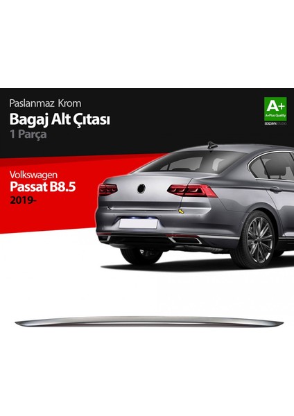 Vw Passat B8.5 Krom Bagaj Alt Çıtası 2019 ve Üzeri