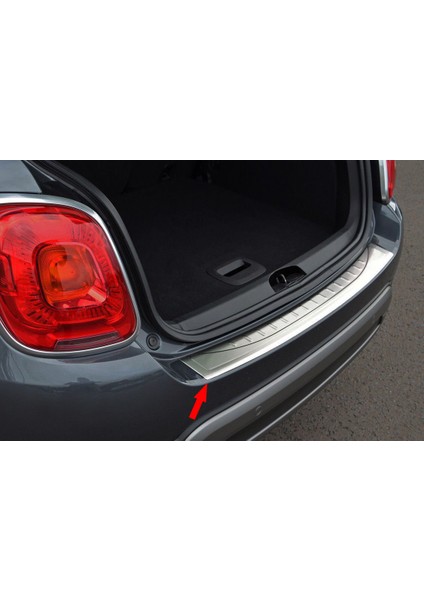 Paspasgaraji Fiat 500X Krom Arka Tampon Eşiği 2015 Üzeri