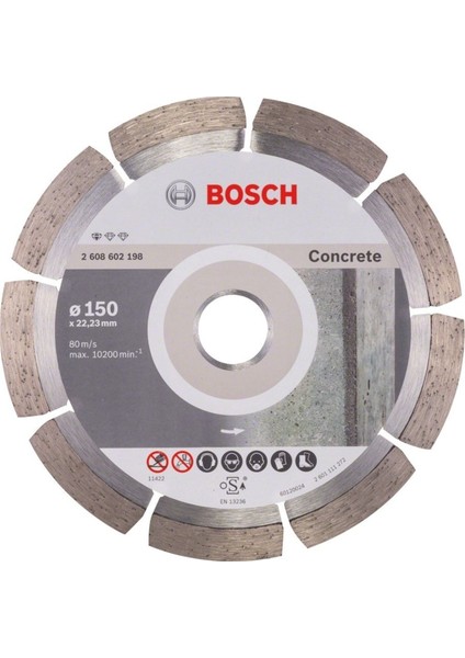 Standard For Concrete 150 mm Elmas Disk - 2608602198
