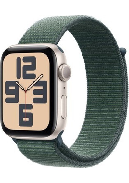 Watch Se Gps 44MM Starlight Aluminium Case With Lake Green Sport Loop