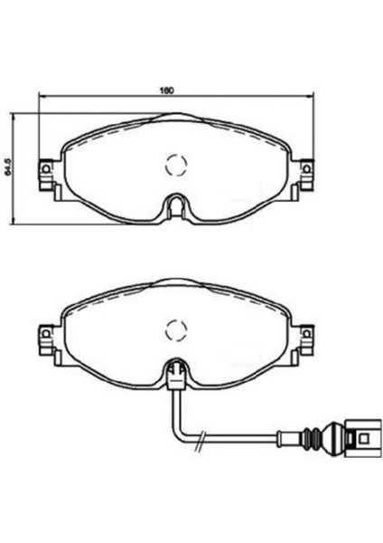 Fren Balata Ön Fişli Passat 12- Caddy 12- Golf Vıı 13- T-Roc 18- A3 13- Leon 13- Octavıa 13-