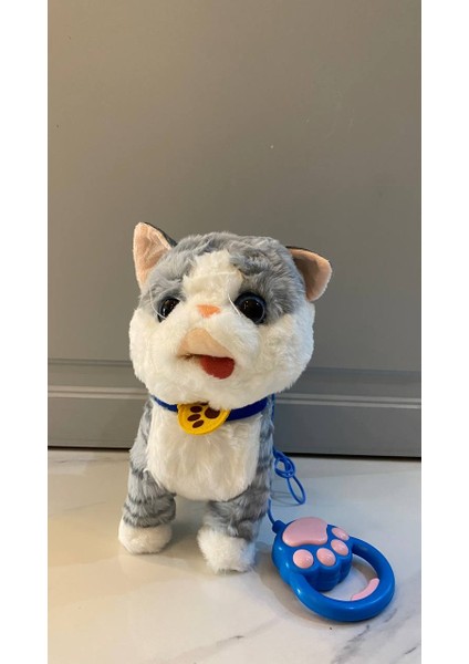 Müzikli Yürüyen Miyavlayan Yalayan Kuyruk ve Başını Sallayan Ses Kaydını Tekrarlayan Peluş Kedi fiyatları