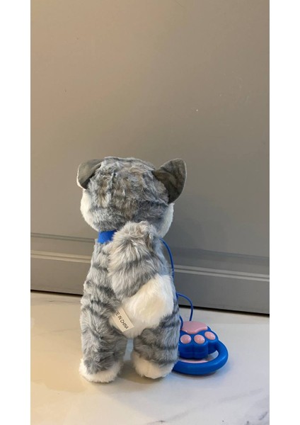 Müzikli Yürüyen Miyavlayan Yalayan Kuyruk ve Başını Sallayan Ses Kaydını Tekrarlayan Peluş Kedi fırsatları