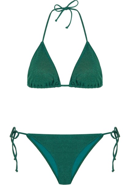 Lureks Yeşil Üçgen Bikini Takım