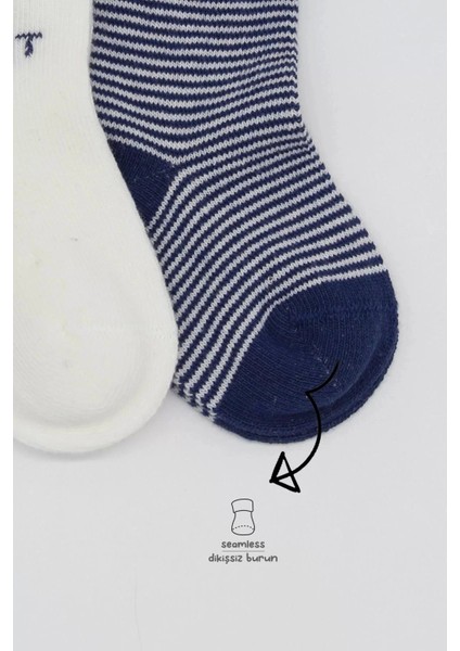 3'lü Penye Soket Çorap BS10110 Indigo modelleri