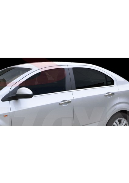 Paspasgaraji Chevrolet Aveo 2 Sd Krom Cam Çıtası 4 Prç. 2011-2020