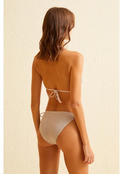 Simli Triko Vizon Üçgen Bikini Takım fırsatları