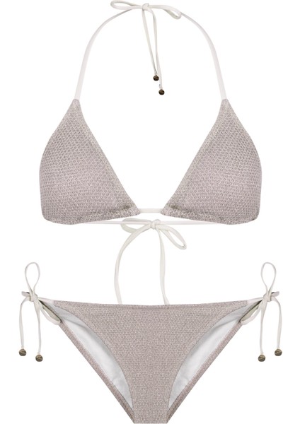 Simli Triko Vizon Üçgen Bikini Takım indirimleri