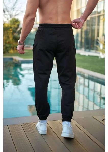 Unisex Basic Eşofman Altı - Siyah