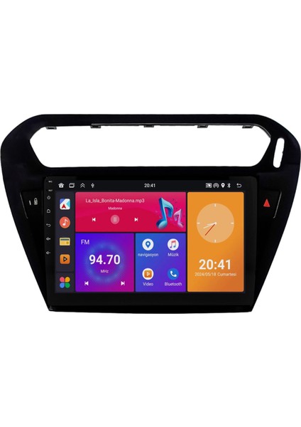 Citroen C-Elysee Android Multimedya Sistemi (2012-2024) 6+64 GB Uyumlu 2k QLED