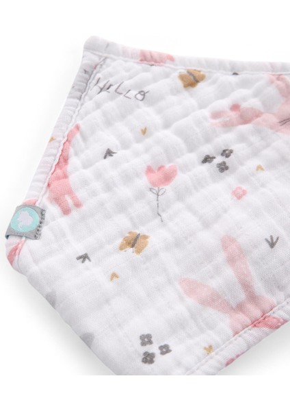 Bandana Seti / 3 Parça - Rabbit - Pembe - 0-1 Yaş