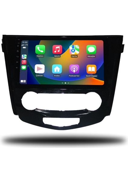 Nissan Qashqai 2014-2021 Manuel Klima NV664 Android Carplay Multimedya Sistemi Teyp NV6642K