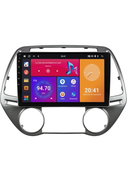 Hyundai I20 Android Multimedya Sistemi (2008-2012) Uyumlu NV6642K