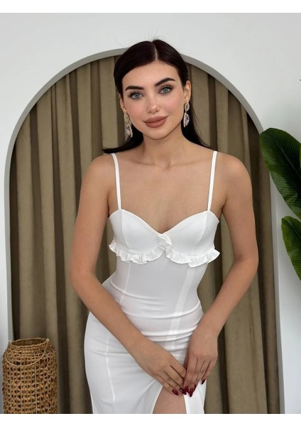 Papalia Sırt Detaylı Elbise