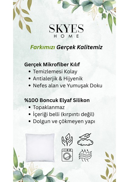 | 6 Adet | Ultra Dolgun Kare Kırlent Içi Yastık | Boncuk Silikon | Boncuk Elyaf | Antialerjik Kumaş | Premium | Kırlent Içi, Kırlent Iç Yastığı, Yastık Içi Yastık, Kırlent Içi Yastık Silikon Dolgulu | fırsatları