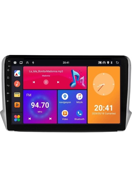 Peugeot 208 Uyumlu Android Multimedya Sistemi (2013-2021) NV6642K