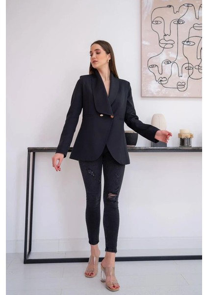 Siyah Blazer Ceket