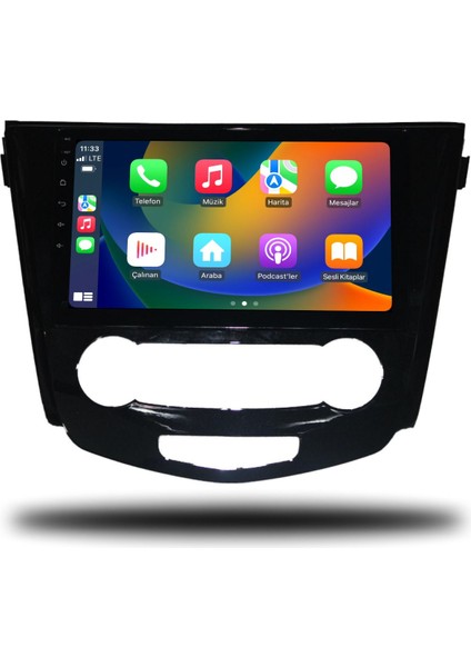 Nissan X-Trail 2014-2021 Manuel Klima NV664 Android Carplay Multimedya Sistemi Teyp NV6642K