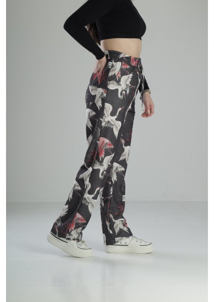 Özgürlük Desenli Baggy Pantolon modelleri