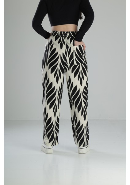 Yaprak Desenli Baggy Pantolon fırsatları