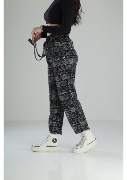 Kemer Detaylı Etnik Baggy Pantolon