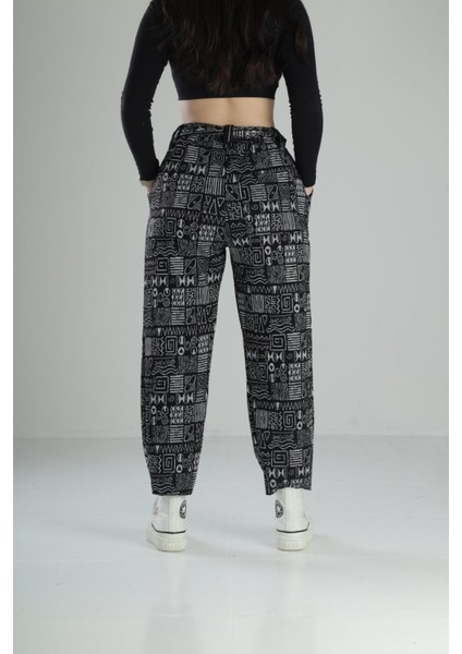 Kemer Detaylı Etnik Baggy Pantolon