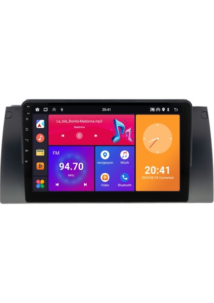 Bmw 5 E39 1995-2003 NV664 Android Carplay Multimedya Sistemi NV6642K
