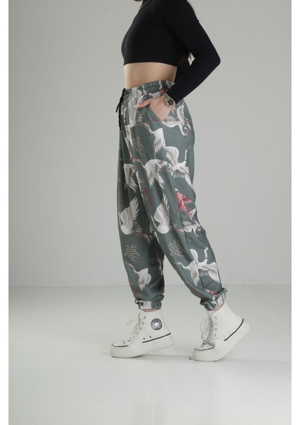 Chinese Desenli Pileli Jogger