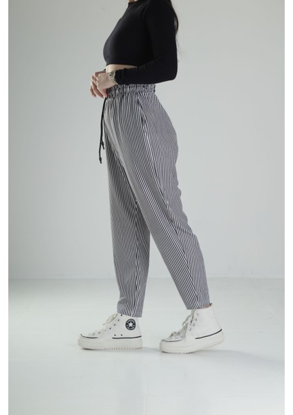 Bürümcük Kumaş Çizgili Baget Pantolon fiyatları