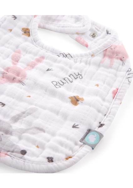 Önlük Seti / 3 Parça - Rabbit - Pembe - 0-1 Yaş modelleri