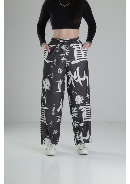 Chinese Desenli Baggy Pantolon