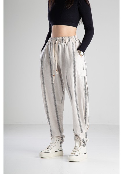 Hazer Keten Jogger Pantolon modelleri