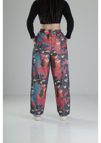 Etnik Desenli Baggy Pantolon fırsatları