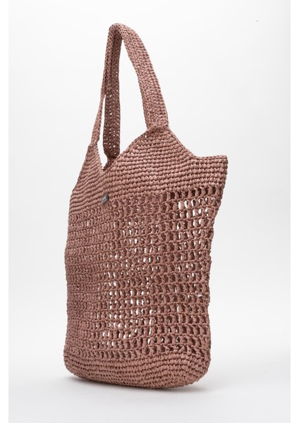 Kadın Hasır El Yapımı Omuz Çantası Zy 25004 Bordo fiyatları