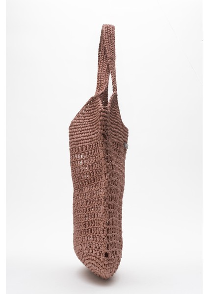 Kadın Hasır El Yapımı Omuz Çantası Zy 25004 Bordo modelleri