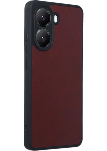 Xiaomi Poco X7 Pro Kılıf Aras Deri Kapak - Bordo Ferrg
