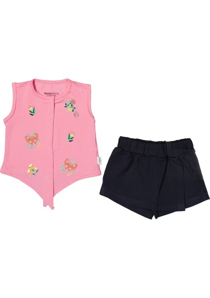 Kız Bebek Şort Etek Takımı